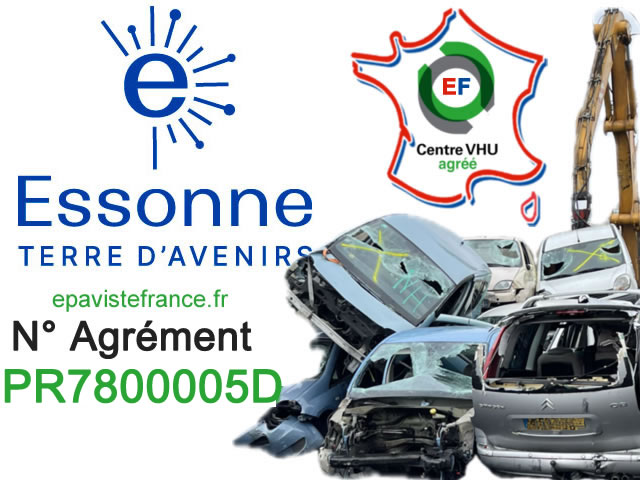 Centre VHU Essonne 91 : Mise à la casse et destruction de véhicule