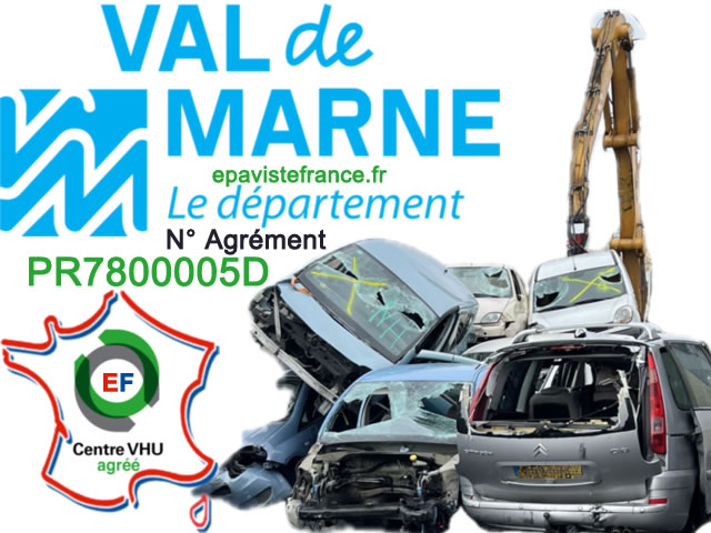 Centre VHU Val-de-Marne 94: Mise à la casse et destruction de véhicule