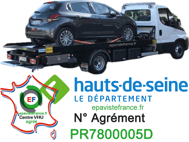 Hauts-de-Seine 92 : Enlèvement épave gratuit