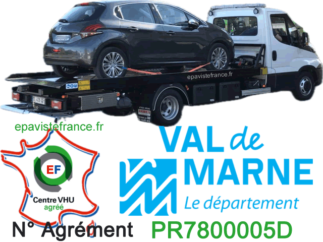 Val-de-Marne 94 : Enlèvement épave gratuit